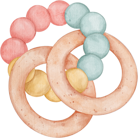 Watercolor Baby Toys